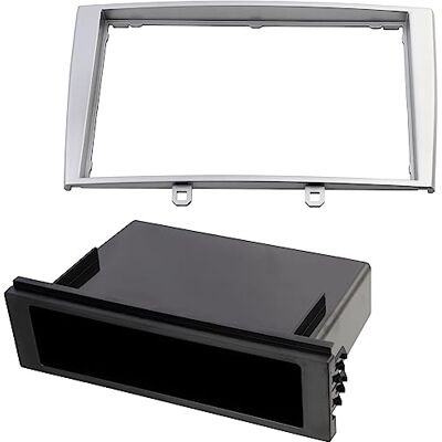 Aerzetix C11140 Mascherina telaio adattatore riduttore 2 DIN per autoradio copertura in plastica compatibile con Peugeot 308, 308 SW Aerzetix C11140 Mascherina telaio adattatore riduttore 2 DIN per autoradio copertura in plastica compatibile con Peugeot 308, 308 SW