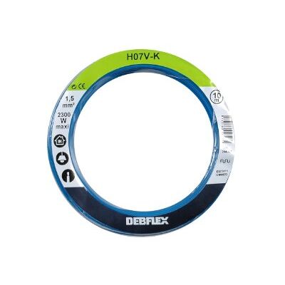 DEBFLEX HO7V-K 1.5mm² Cavo PVC Flessibile Blu DEBFLEX HO7V-K 1.5mm² Cavo PVC Flessibile Blu
