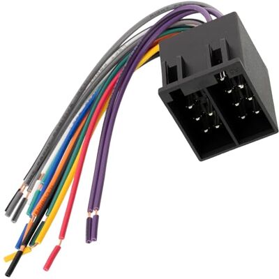 Aerzetix Connettore Combinato ISO 13 Pin 5+8 per Autoradio Lunghezza 175mm Adattatore Filo Cablaggio Presa Auto C11904 Aerzetix Connettore Combinato ISO 13 Pin 5+8 per Autoradio Lunghezza 175mm Adattatore Filo Cablaggio Presa Auto C11904