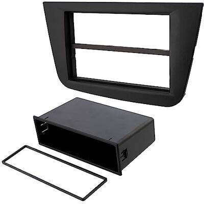 Aerzetix C24514 Mascherina telaio adattatore 2 ISO per autoradio in plastica compatibile con Seat Altea 2004+, Altea XL 2006+, Toledo 2004-2009 Aerzetix C24514 Mascherina telaio adattatore 2 ISO per autoradio in plastica compatibile con Seat Altea 2004+, Altea XL 2006+, Toledo 2004-2009