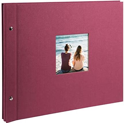 Goldbuch Album a Vite, Panno, Fucsia, 40 mm