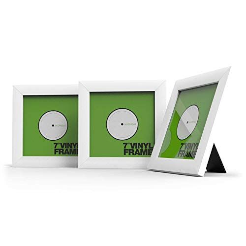 Reloop Glorious Vinyl Frame Set 7" White 3 telai di copertine in vinile per dischi da 7'', Visualizza i tuoi dischi preferiti con stile, Facile montaggio e sostituzione delle copertine in vinile, bianco