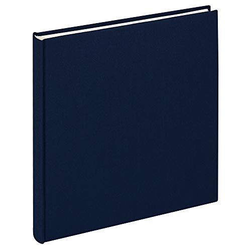 walther design album fotografico blu scuro 26 x 25 cm lino, panno