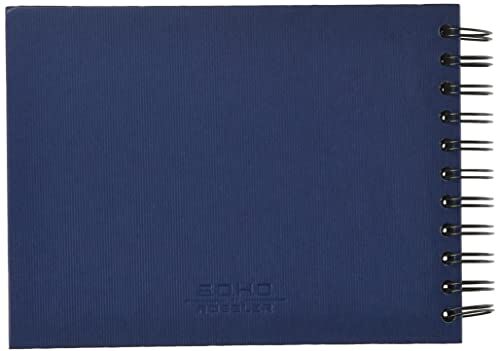 Rössler Papier S.O.H.O. Album fotografico Wire-O 195 x 145 mm, 40 pagine nere, blu, 1 pezzo