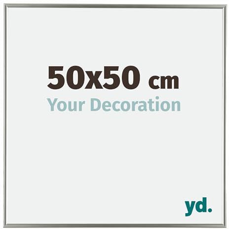 yd. Your Decoration Cornici Portafoto 5x5 cm Cornice Decorativa Parete in Plastica con Vetro in Plexiglas Antiriflesso Ottima Qualità Champagne Evry