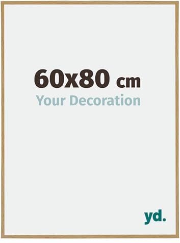 yd. Your Decoration Cornice portafoto in plastica con vetro acrilico, 6 x 8 cm, di ottima qualità, in legno di faggio chiaro, con lastra in vetro resistente ai raggi UV, antiriflesso