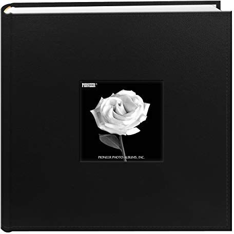 Pioneer Album Fotografico con 200 Tasche Cucite in Similpelle, 10 x 15 cm, Colore: Nero