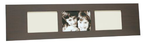 Deknudt Frames S40ZS3-30.0X30.0 Cornice portafoto con 3 Aperture dipinte, 30 x 30 cm, Colore: Marrone