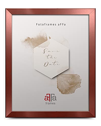 aFFa frames AFFA, Hekla, cornice portafoto in MDF, facile da pulire, rettangolare, con vetro acrilico, oro rosa, 9 x 13 cm