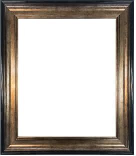 FRAMES BY POST Scandi Cornice portafoto vintage in vetro di plastica, 76 x 61 cm, colore: Nero e Oro