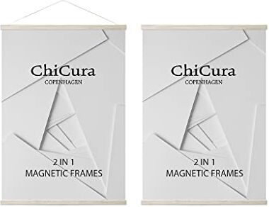 ChiCura Cornice magnetica 2 in 1, 71 cm, rovere