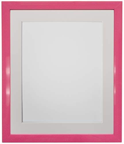 FRAMES BY POST Cornice portafoto plastica, Dimensioni: 30 x 30 cm, Colore: Rosa, Supporto Avorio, 16 x 12 Image Size 12 x 10 inch