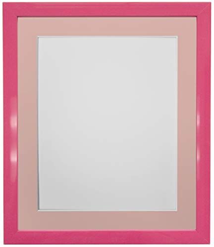 FRAMES BY POST Cornice portafoto con passepartout Rosa, 45 x 30 cm, in Vetro plastificato