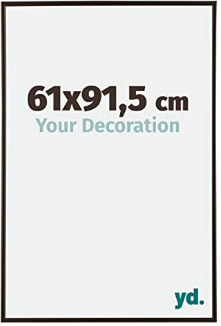 yd. Your Decoration Cornici Portafoto 61x91.5 cm Cornice Decorativa Parete in Plastica con Vetro in Plexiglas Antiriflesso Ottima Qualità Antracite Evry