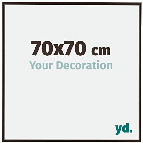 yd. Your Decoration Cornici Portafoto 7x7 cm Cornice Decorativa Parete in Plastica con Vetro in Plexiglas Antiriflesso Ottima Qualità Antracite Evry