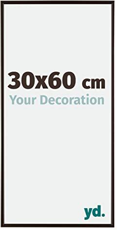 yd. Your Decoration Cornici Portafoto 3x6 cm Cornice Decorativa Parete in Plastica con Vetro in Plexiglas Antiriflesso Ottima Qualità Antracite Evry