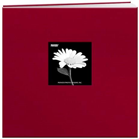 Pioneer Album Raccoglitore con 10 Buste Trasparenti per Inserti, Copertina con portafoto, 30,5 x 30,5 cm, Colore: Rosso