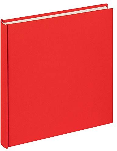 walther design album fotografico rosso 26 x 25 cm lino, panno