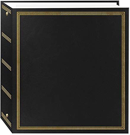 Pioneer Photo Album  Magnetico 3-Ring Album Fotografico, 100 Pagine, Nero Tradizionale Black