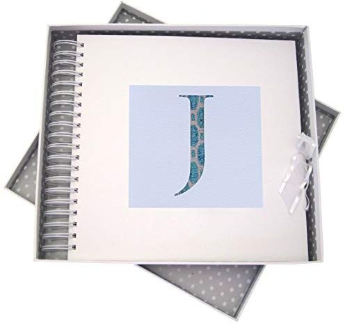 WHITE COTTON CARDS Alphabetics Iniziale J e schede di Memoria Book, Multicolore