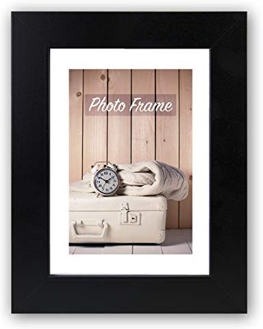 Zep S.r.l. Nelson 1 Cornice portafoto in Legno, Legno, Nero, per Formato Immagine 24 x 30 cm,