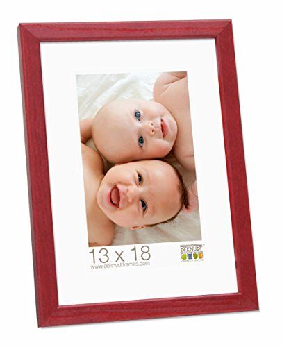 Deknudt Frames Cornice per foto, in legno raffinato, rosso, 30 x 40 cm, cristal