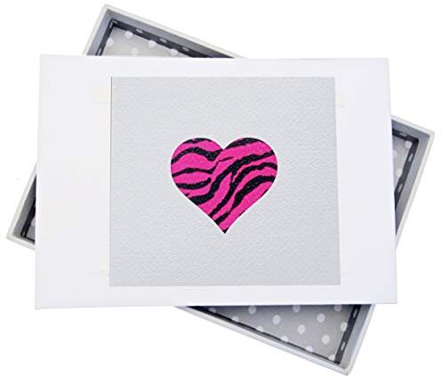 WHITE COTTON CARDS Alphabetics Pink Heart Mini Photo Album, Multicolore