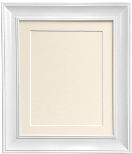 FRAMES BY POST Scandi Cornice portafoto in stile vintage, con supporto avorio e bordo di supporto, 16 x 12 cm, per foto da 30,5 x 25,4 cm