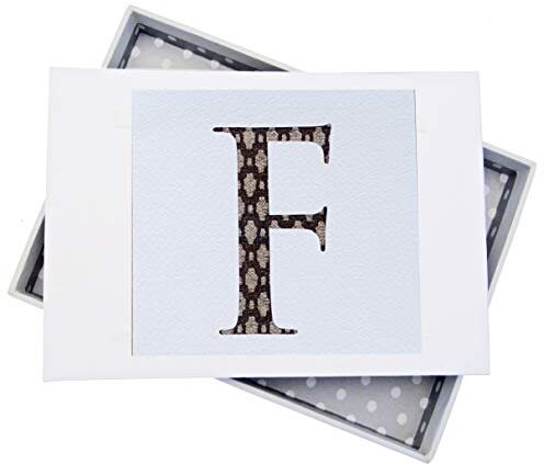 WHITE COTTON CARDS Alphabetics Iniziale F Mini Photo Album, Multicolore