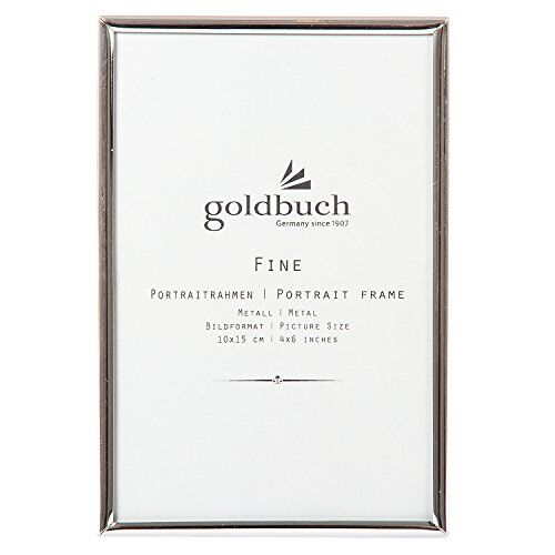 Goldbuch Fine Cornice portafoto, per foto e immagini 10 x 15 cm, in metallo, colore argento, 960262