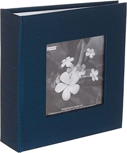 Pioneer da-100skf Silk Fabric Frame Photo Album, 100 Tasche per 10,2 x 15,2 cm Blu Laguna