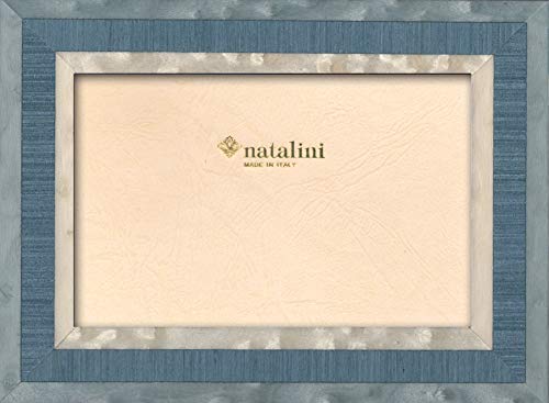 Natalini RIVA AZZURRA 10 x 15, Cornice per foto in legno/vetro, colore Blu chiaro/Bianco, 10 x 15 cm