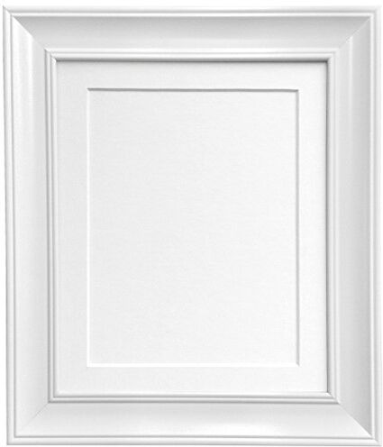 FRAMES BY POST Scandi Cornice portafoto in stile vintage, con supporto bianco e bordo di supporto, 14 x 8 cm, dimensioni 25,4 x 10,2 cm