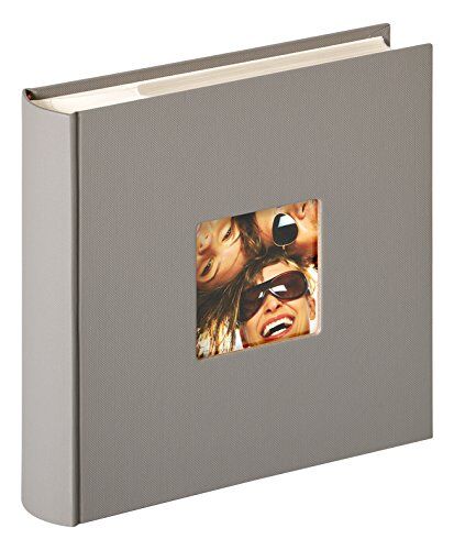 walther design album fotografico grigio 200 foto 10 x 15 cm Raccoglitore di appunti con ritaglio di copertina, Fun