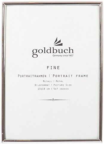 Goldbuch Fine, 1 Foto in Formato 13 x 18, Cornice portafoto in Metallo, Colore Argento, 960263, 13x18 cm