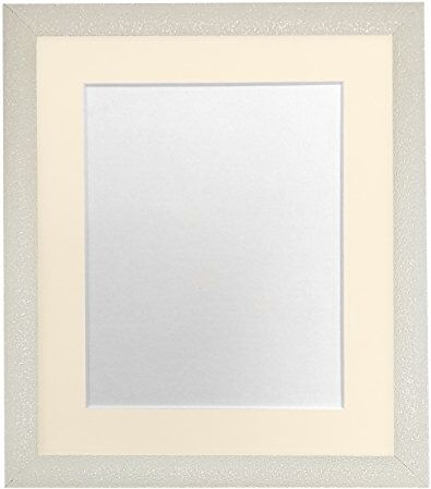 FRAMES BY POST Cornice portafoto Color Crema con passepartout 30,5 x 30,5 cm, Dimensioni Immagine 25,4 x 25,4 cm, in plastica e Vetro, Supporto Avorio, 12 x 12 Image Size 10 x 10 inch