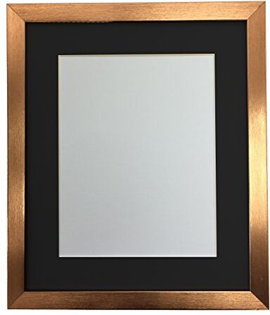 FRAMES BY POST Cornice portafoto in Bronzo con passepartout Nero 22,9 x 17,8 cm, Dimensioni 17,8 x 12,7 cm