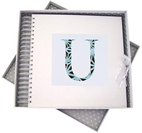 WHITE COTTON CARDS Alphabetics Iniziale U e schede di Memoria Book, Multicolore