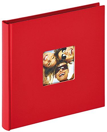 walther design album fotografico rosso 18 x 18 cm con ritaglio di copertina, Fun