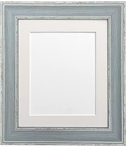 FRAMES BY POST Cornice portafoto Vintage Scandi, Distressed Blue, 6 x 4 Image Size 4.5 x 2.5 inch