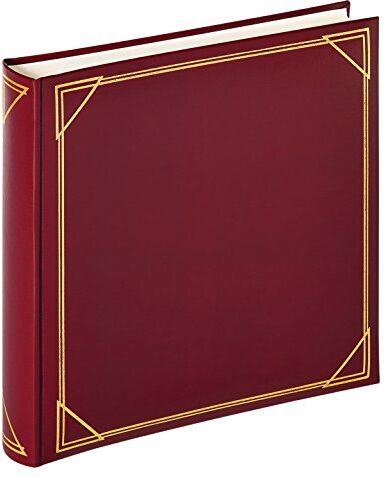 walther design album fotografico bordeaux 30 x 30 cm similpelle con goffratura, album standard