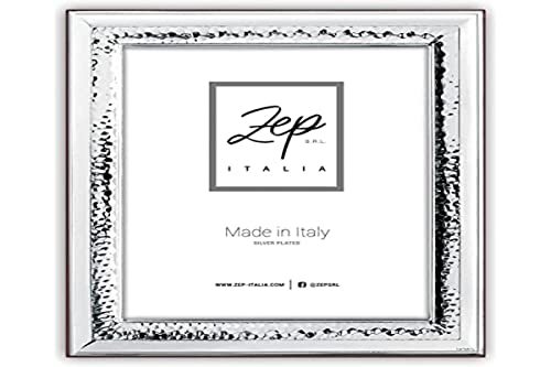 Zep srl Cornice TREVI da Tavolo in Silver Plated per foto 10x15, Posizionabile Orizzontalmente. Placcata Argento. Made in Italy