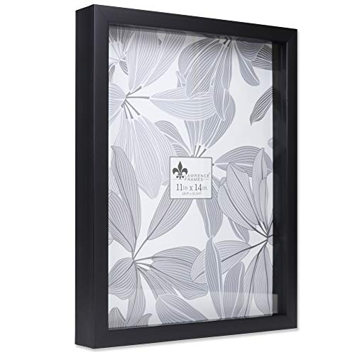 Lawrence Frames Cornice Scatola Ombra, polistirolo, Nero, 11x14