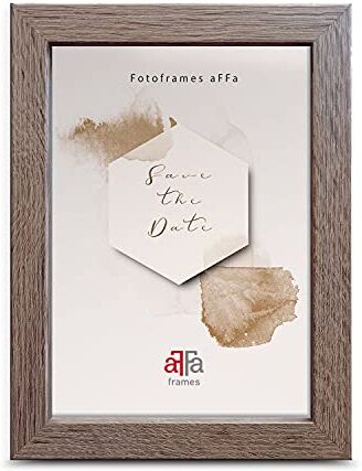 aFFa frames AFFA, Hekla, cornice portafoto in MDF, facile da pulire, rettangolare, con vetro acrilico, rovere Sonoma, 15 x 21 cm