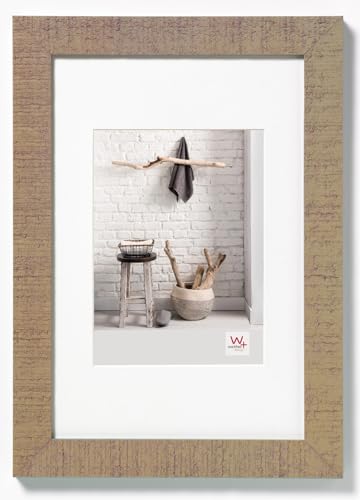 walther design Cornice per quadri beige 20 x 30 cm con passe-partout, Cornice in legno per la casa