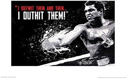 Pyramid Muhammad Ali (Outwit Outhit) – Memorabilia, Formato 30 x 40 cm, Carta, Multicolore, 30 x 40 x 1.3 cm