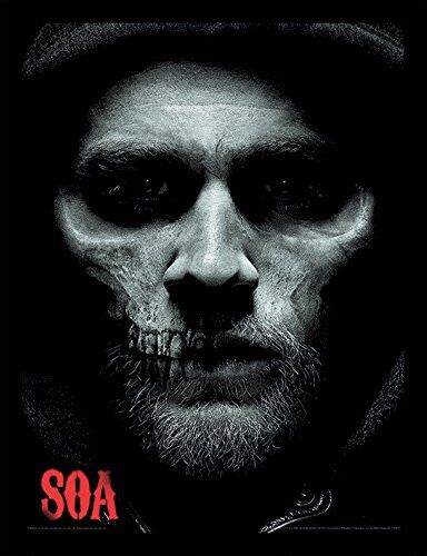 Pyramid Sons of Anarchy (Jax Skull) – Stampa con Cornice Memorabilia 30 x 40 cm, Multicolore, 30 x 40 x 1.3 cm