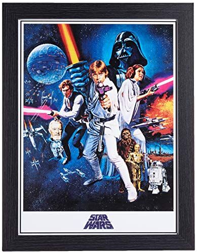 Star Wars Stampa su Tela A New Hope One Sheet Memorabilia, Multicolore, 30 x 40 cm