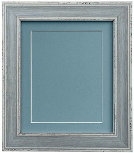 FRAMES BY POST Scandi Cornice portafoto con supporto blu e bordo di supporto, 10 x 8 cm, colore: Blu