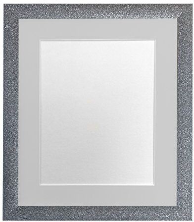 FRAMES BY POST Cornice portafoto Color Canna di Fucile con passepartout Grigio Chiaro, Formato A4, 25,4 x 15,2 cm